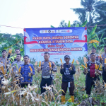Satlantas Polres Bogor Panen Raya Jagung Serentak Dalam Rangka Mendukung Swasembada Pangan